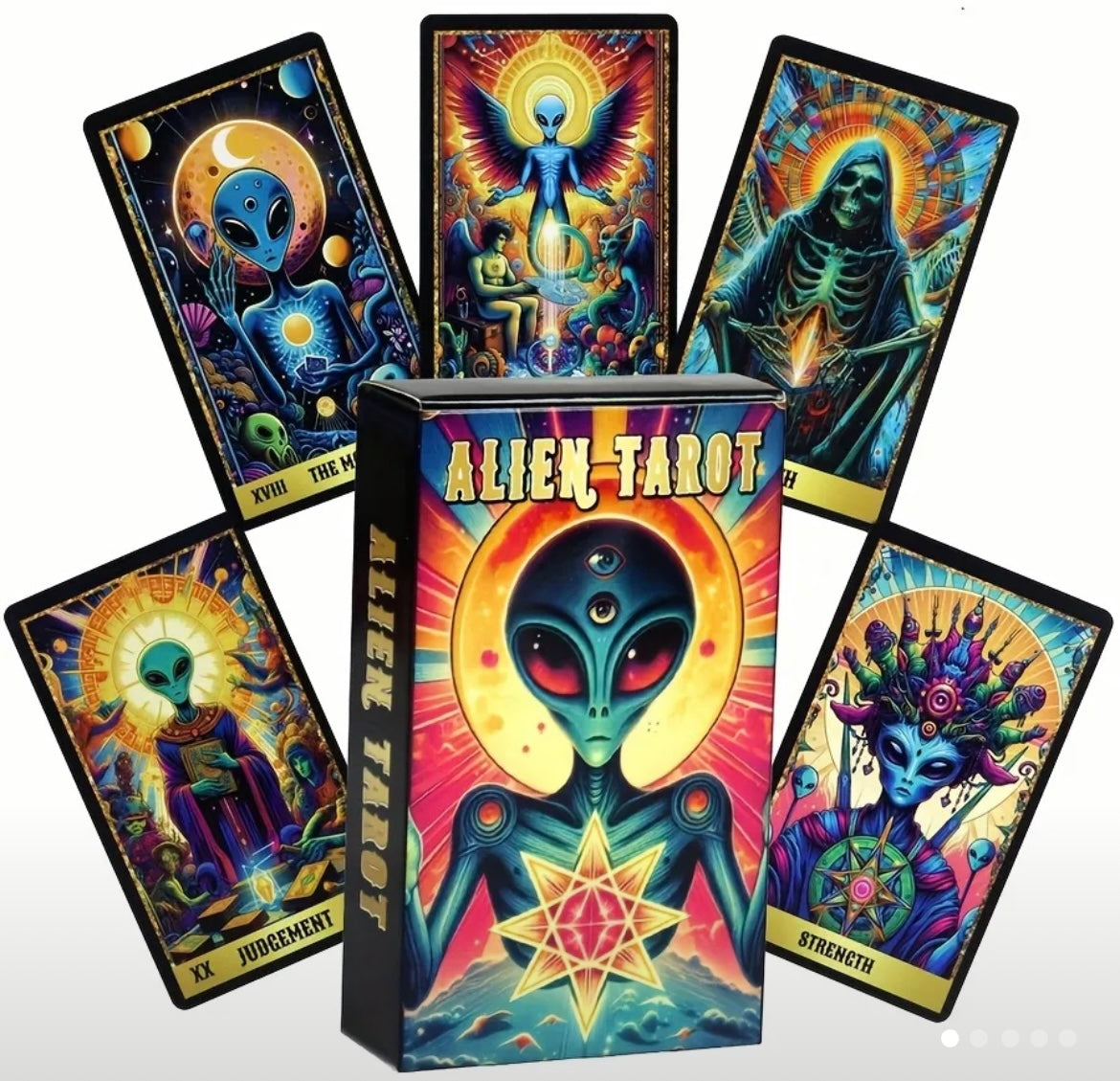 Psychedelic Aliens Tarot Deck