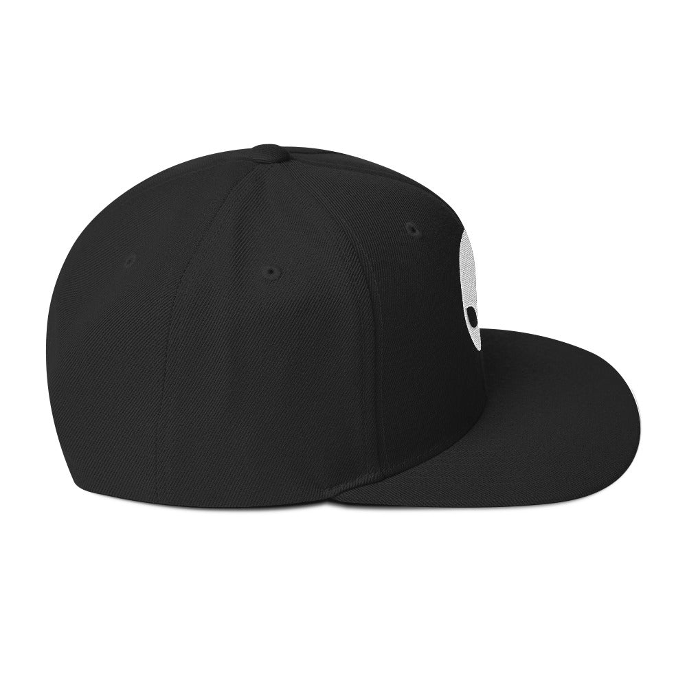Ghostly Alien Snapback Hat