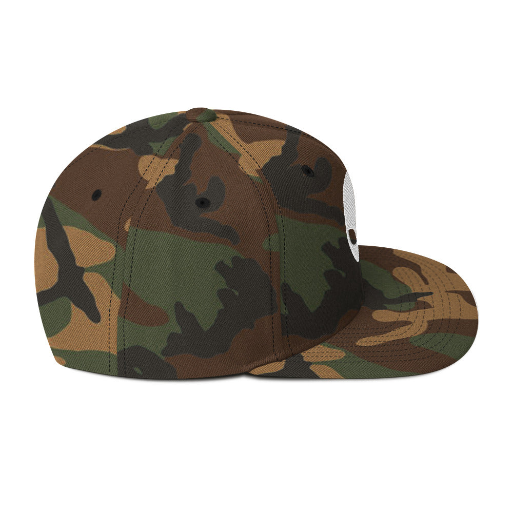 Ghostly Alien Snapback Hat