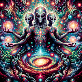 Colorburst Cosmonauts Sticker